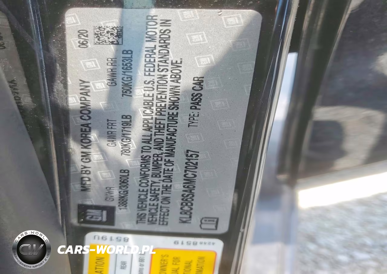 2021 Chevrolet Spark Ls VIN:KL8CB6SA6MC702157 - 12