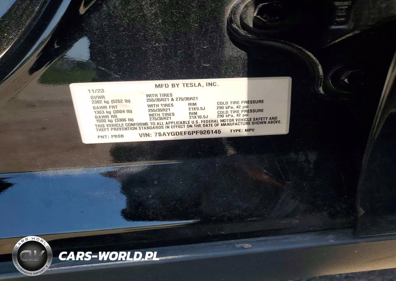 2023 Tesla Model Y VIN:7SAYGDEF6PF926145 - 13