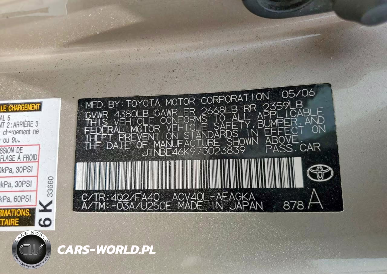 2007 Toyota Camry Xle VIN:JTNBE46K973023839 - 12