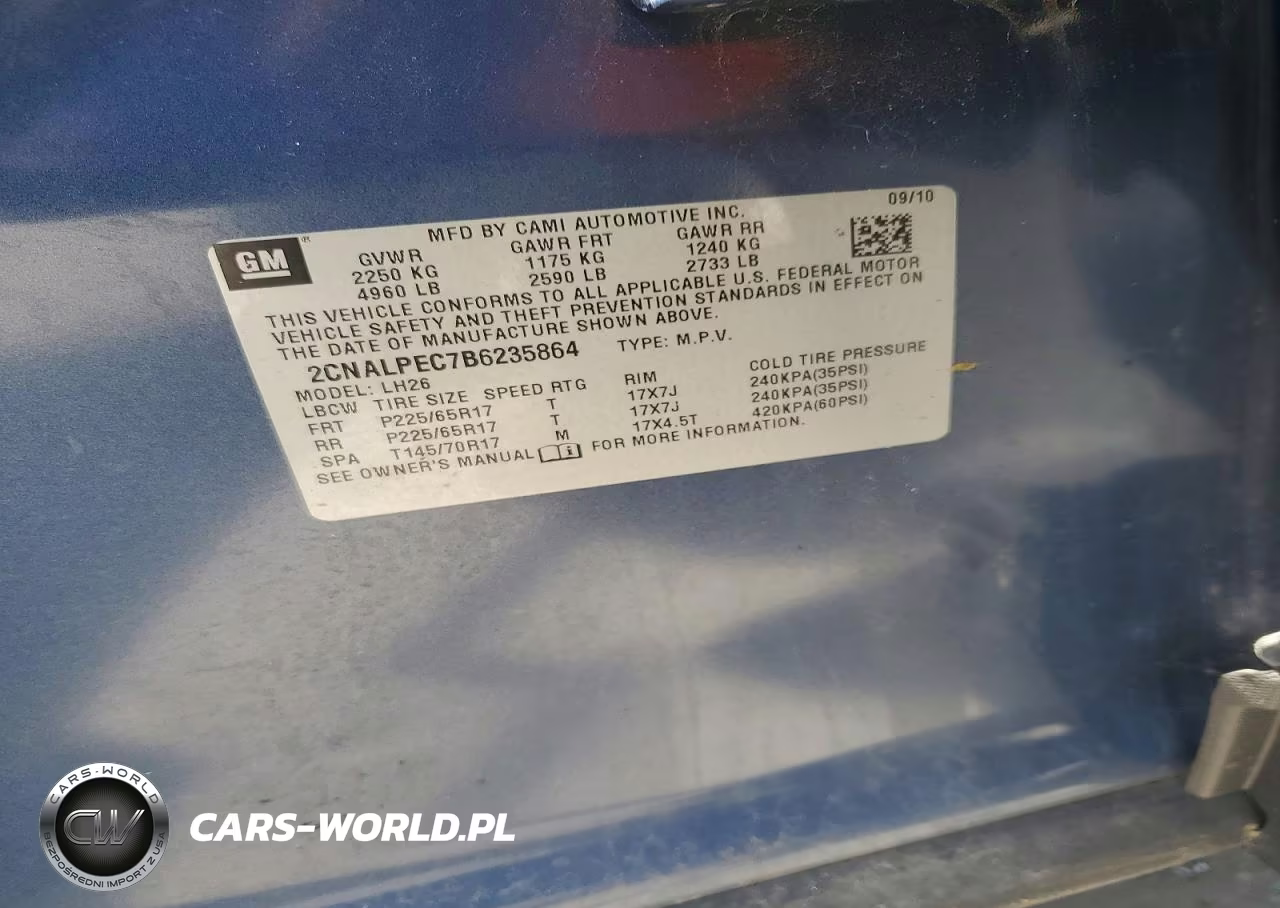 2011 Chevrolet Equinox Lt VIN:2CNALPEC7B6235864 - 13