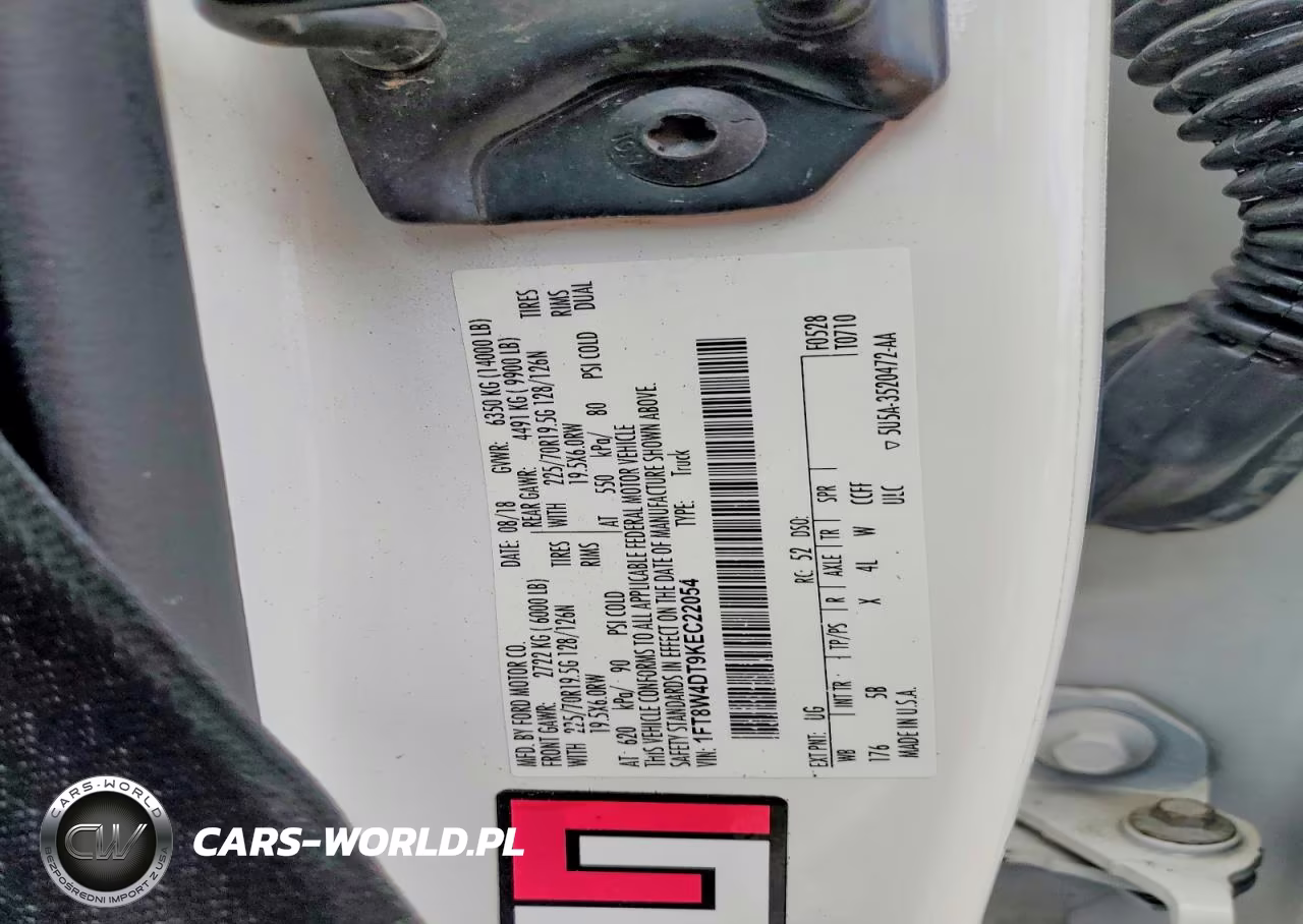 2019 Ford F450 Super Duty VIN:1FT8W4DT9KEC22054 - 12
