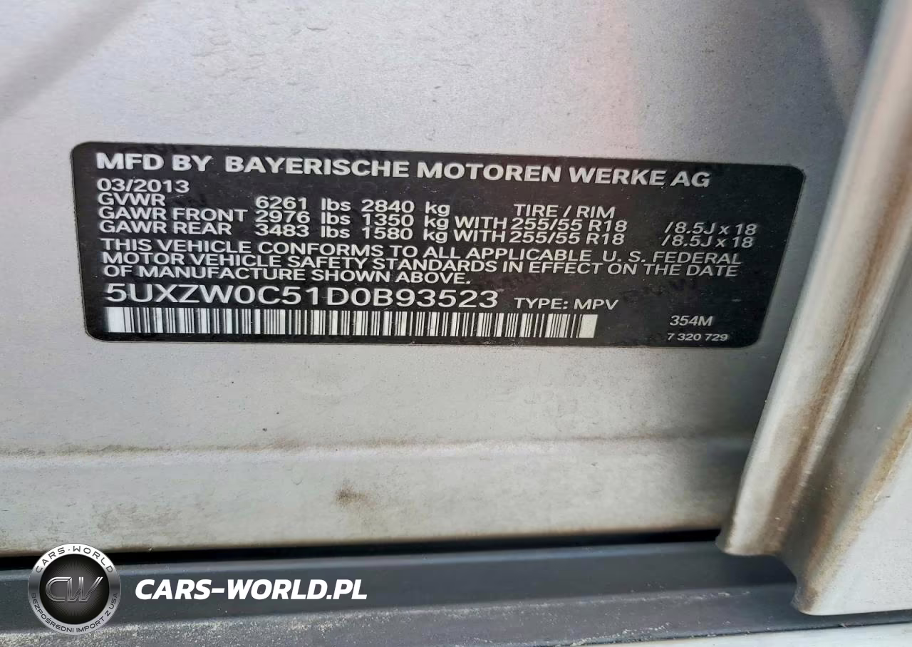 2013 BMW X5 xDrive35D VIN:5UXZW0C51D0B93523 - 13