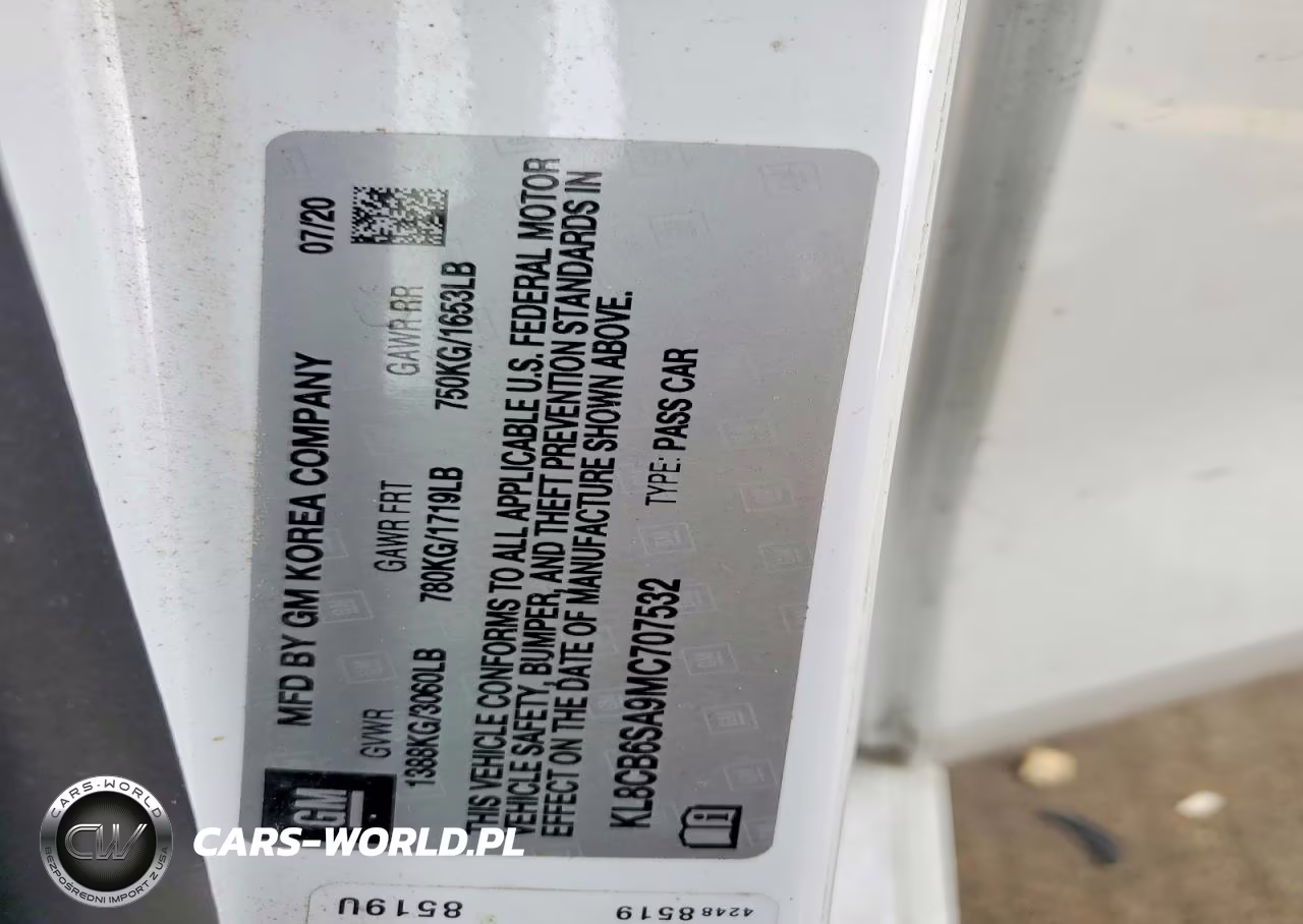 2021 Chevrolet Spark Ls VIN:KL8CB6SA9MC707532 - 12