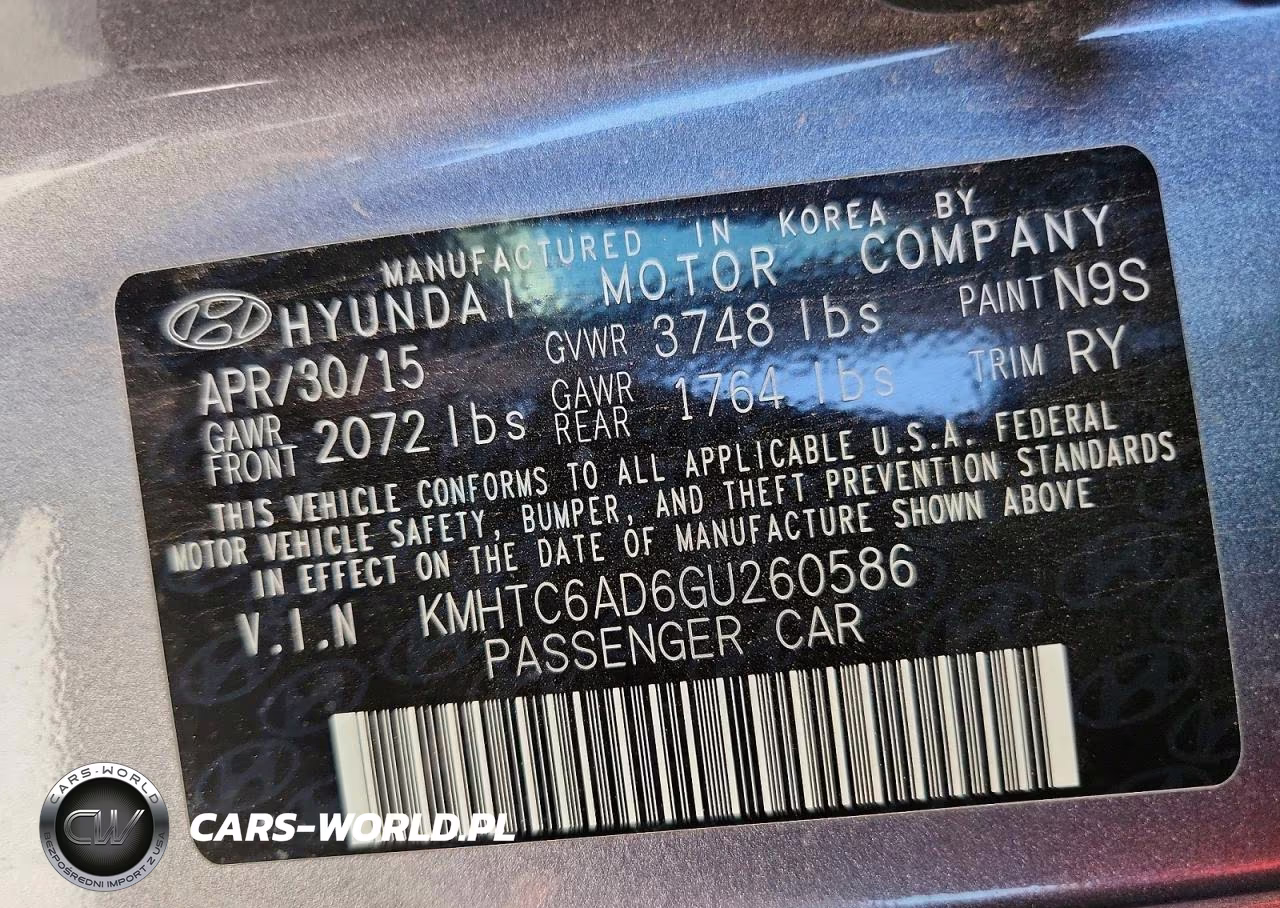 2016 Hyundai Veloster Base VIN:KMHTC6AD6GU260586 - 12