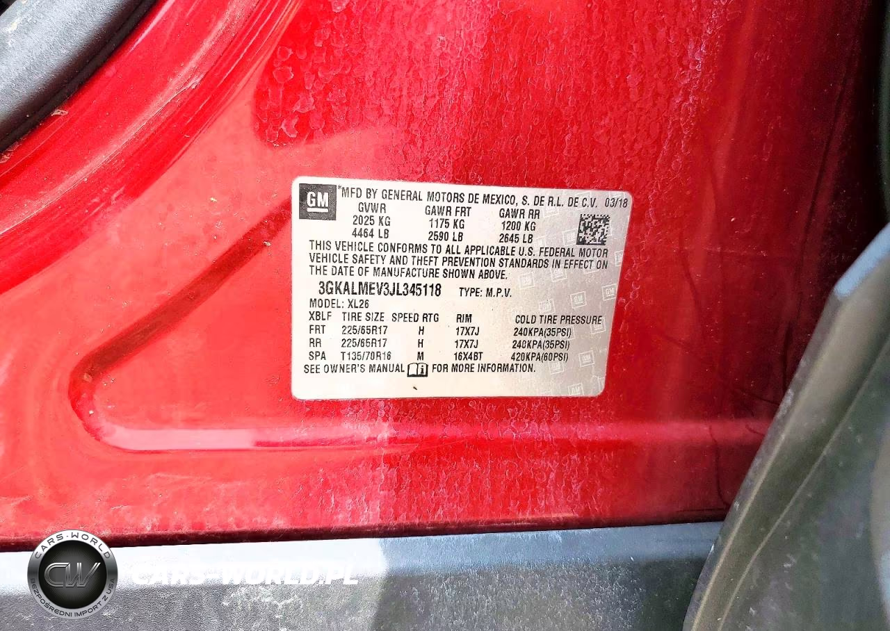 2018 GMC Terrain Sle VIN:3GKALMEV3JL345118 - 13