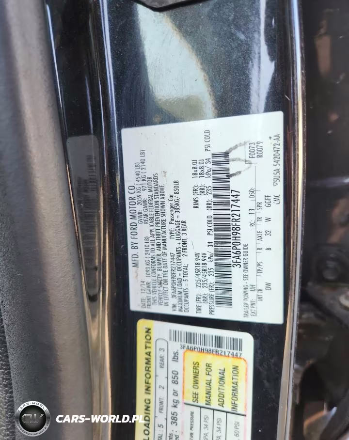 2015 Ford Fusion Se VIN:3FA6P0H98FR217447 - 12