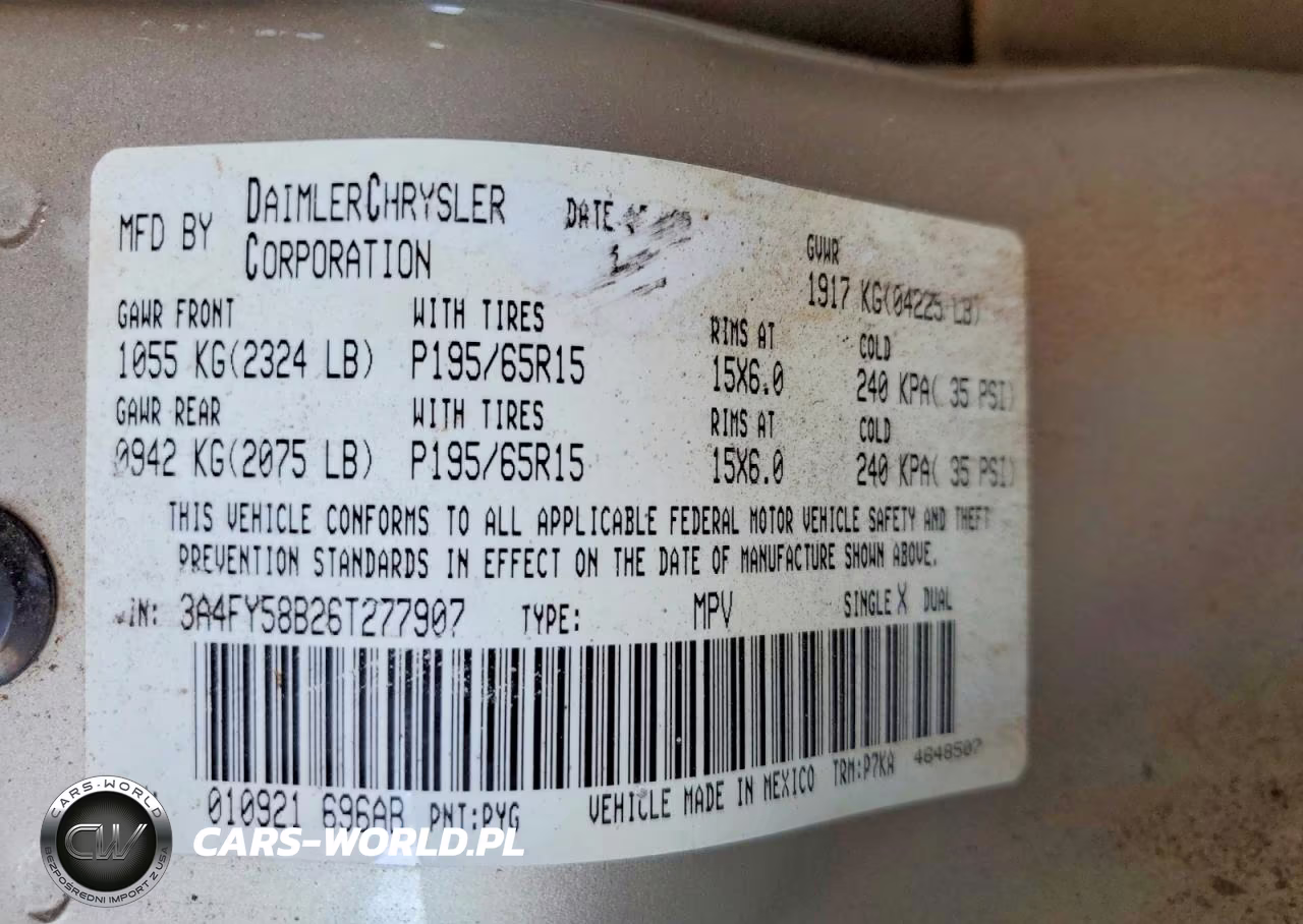 2006 Chrysler Pt Cruiser Touring VIN:3A4FY58B26T277907 - 12