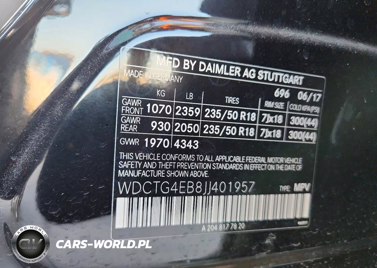 2018 Mercedes-Benz Gla 250 VIN:WDCTG4EB8JJ401957 - 12