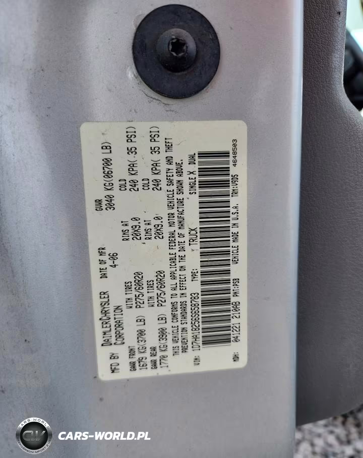 2006 Dodge Ram 1500 St VIN:1D7HA18256S658783 - 13