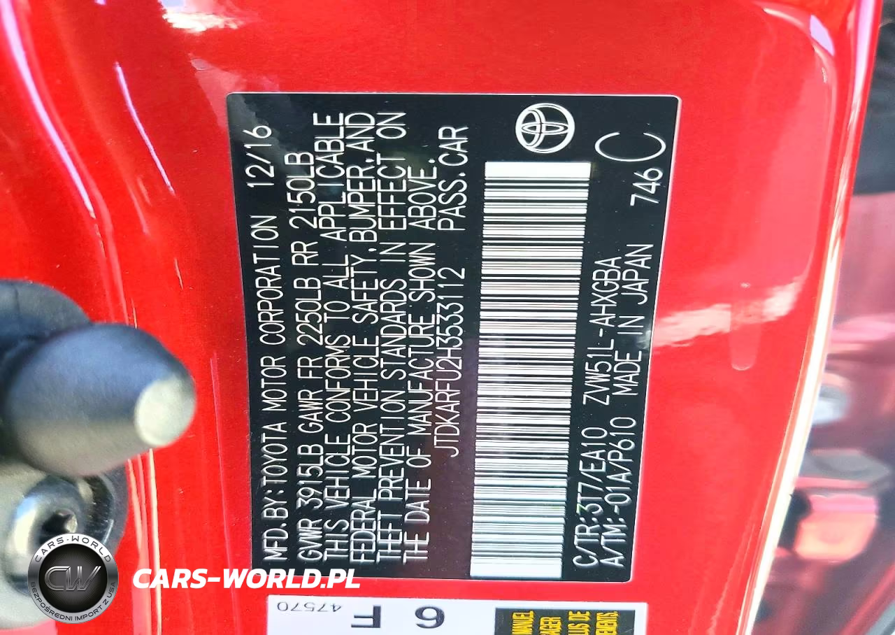 2017 Toyota Prius Four VIN:JTDKARFU2H3533112 - 13