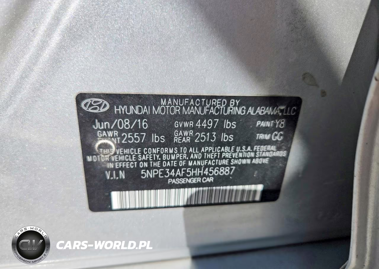 2017 Hyundai Sonata Sport VIN:5NPE34AF5HH456887 - 12