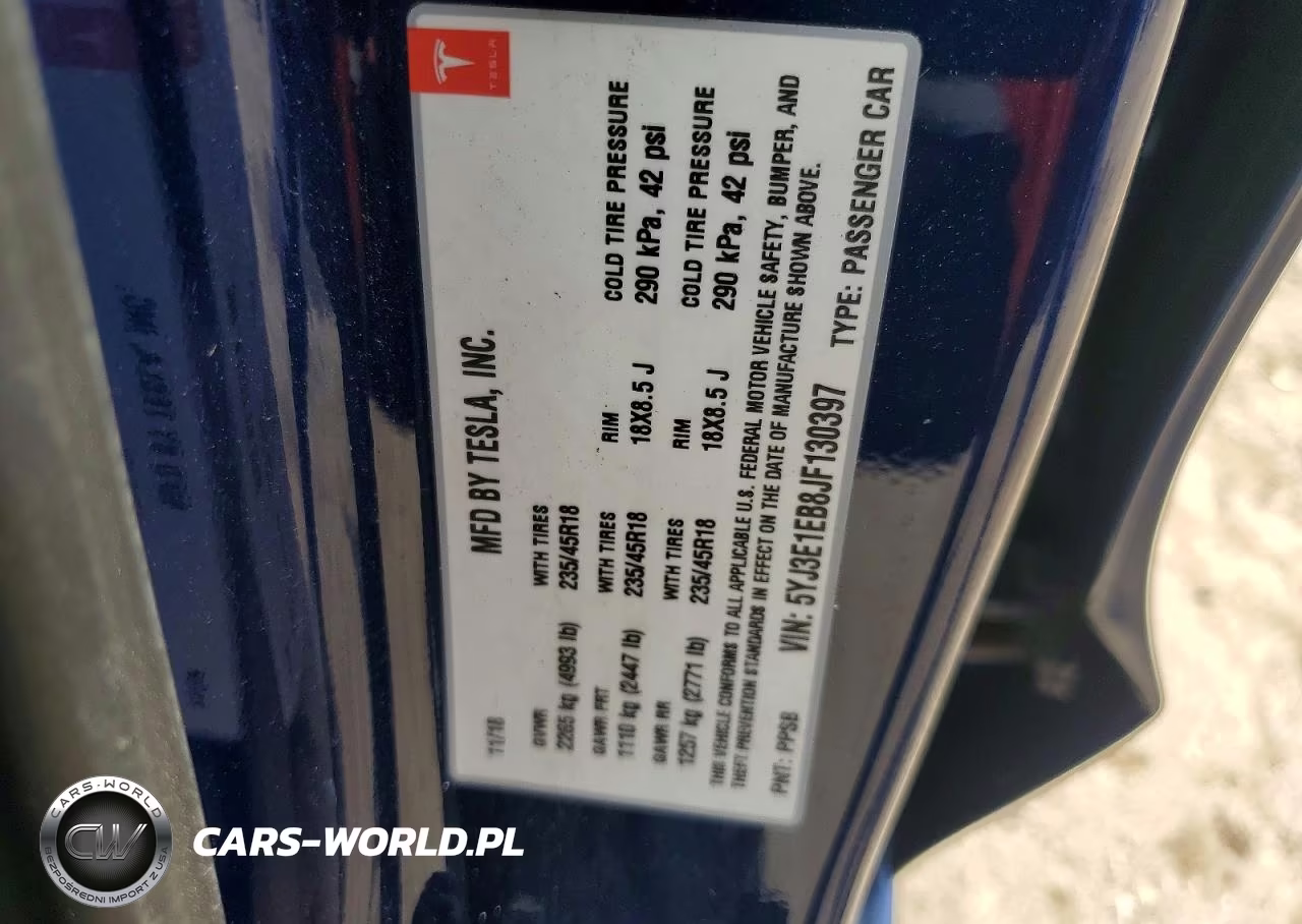 2018 Tesla Model 3 VIN:5YJ3E1EB8JF130397 - 13