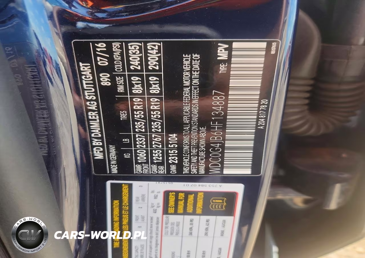 2017 Mercedes-Benz Glc 300 VIN:WDC0G4JB6HF134887 - 13