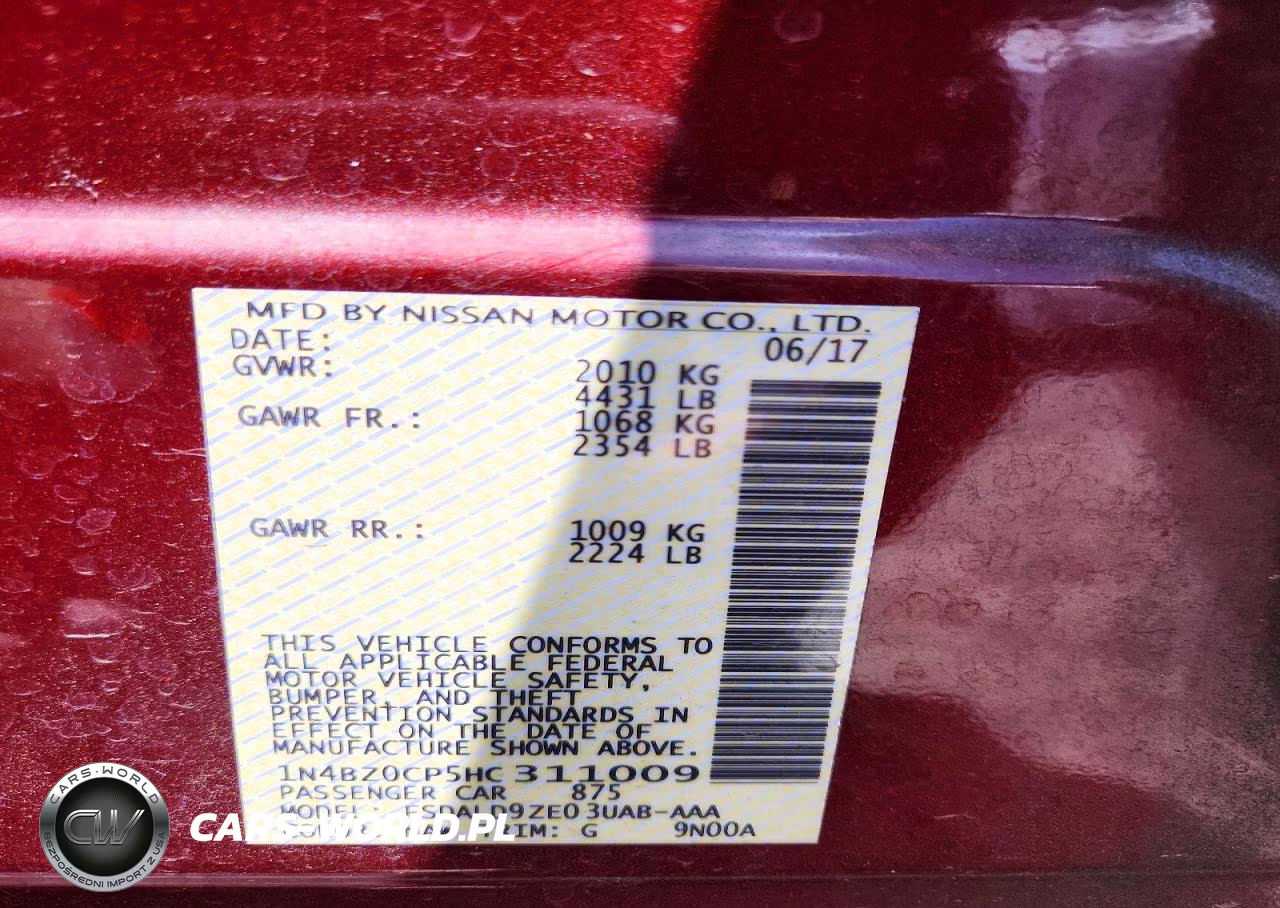 2017 Nissan Leaf Sv VIN:1N4BZ0CP5HC311009 - 12