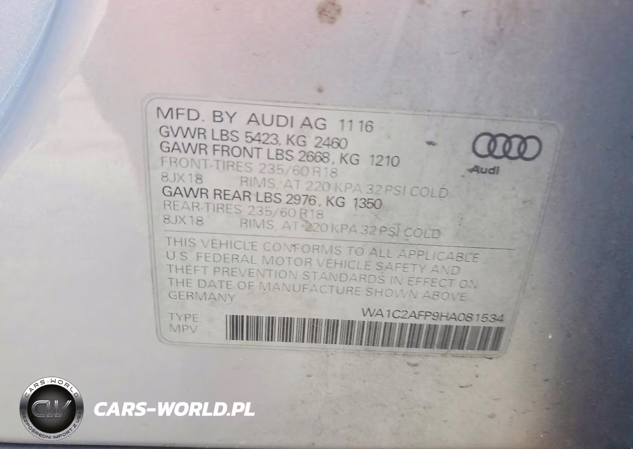 2017 Audi Q5 Premium VIN:WA1C2AFP9HA081534 - 13