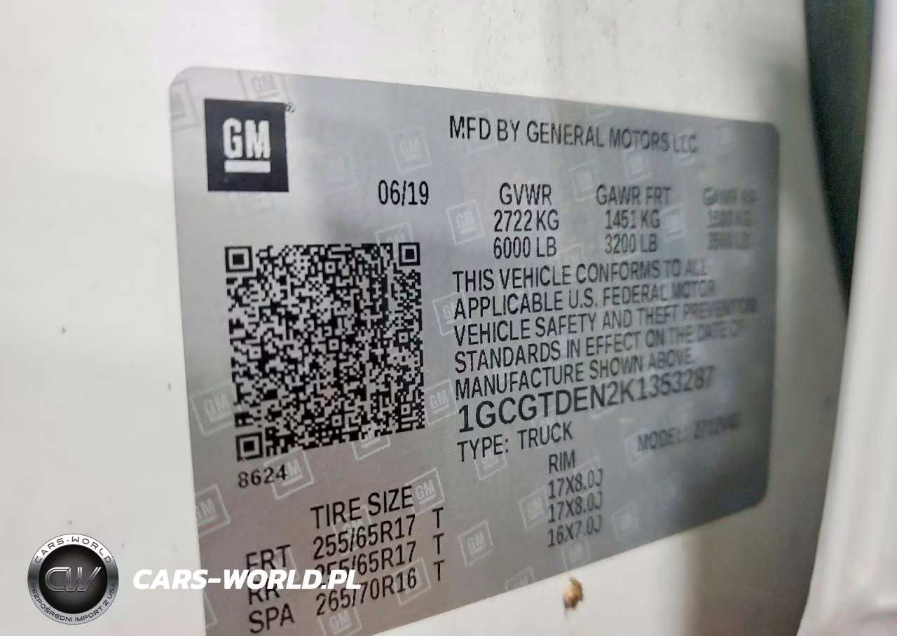 2019 Chevrolet Colorado Z71 VIN:1GCGTDEN2K1353287 - 12