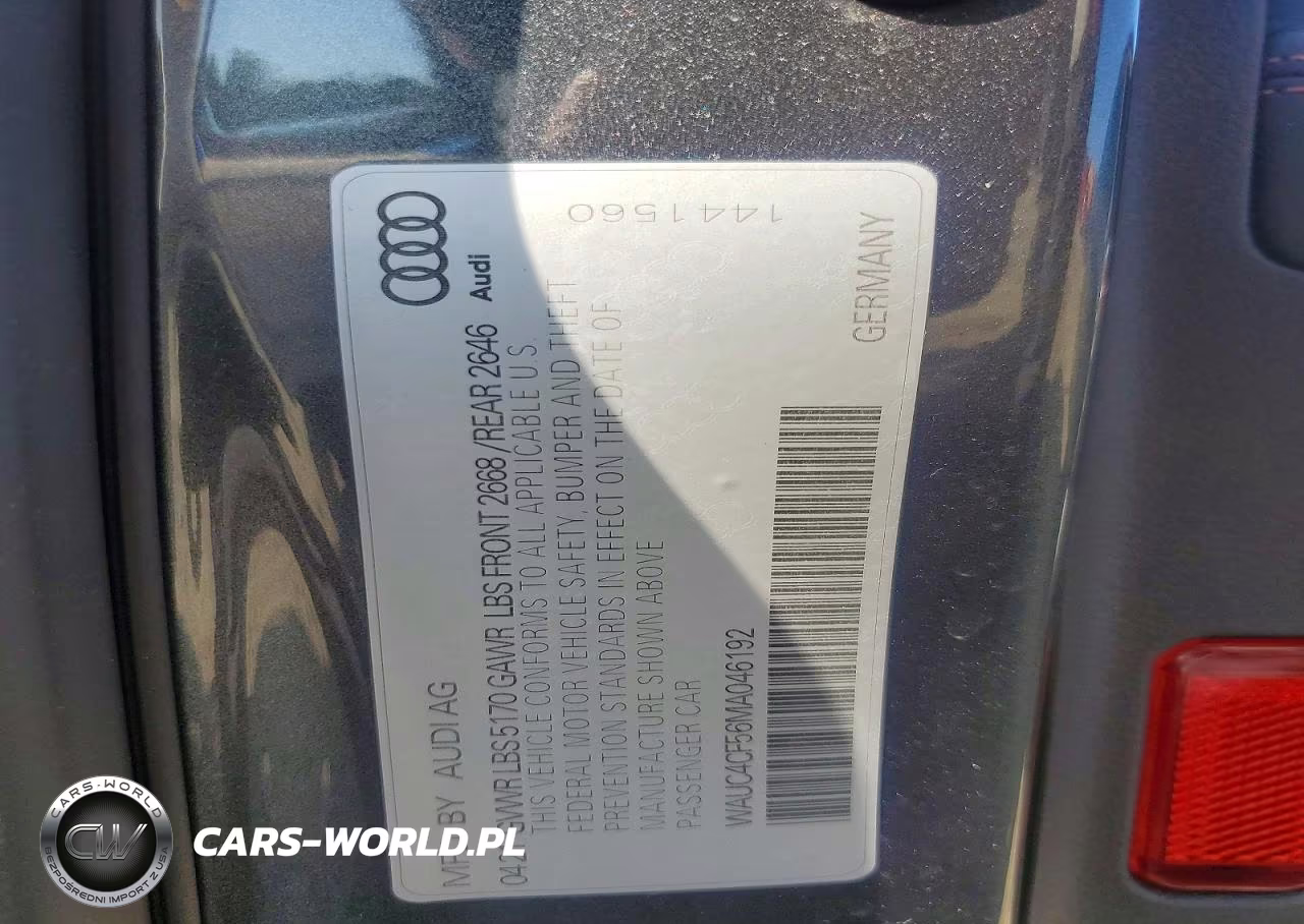 2021 Audi S5 Premium Plus VIN:WAUC4CF56MA046192 - 12