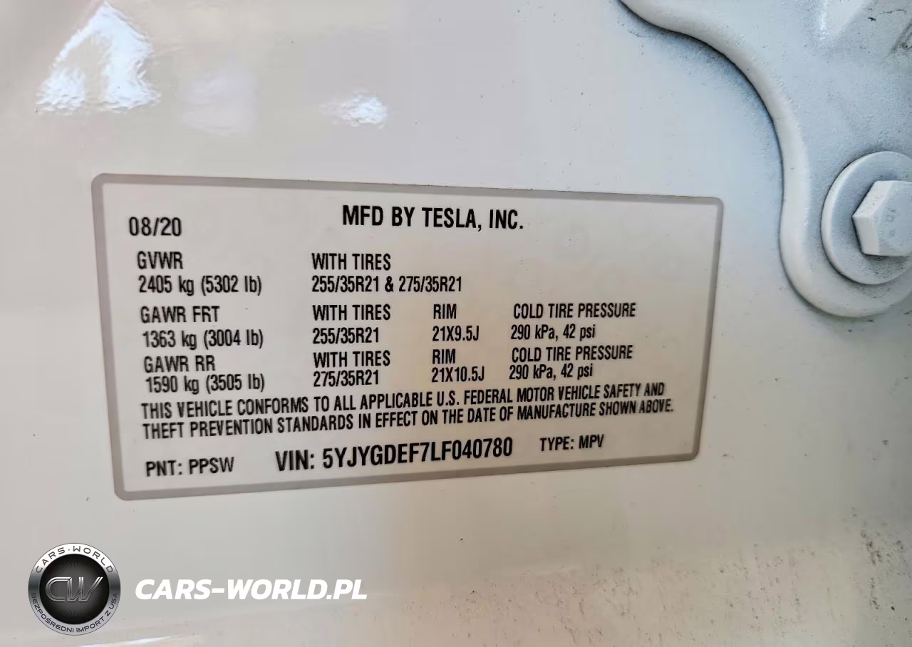 2020 Tesla Model Y VIN:5YJYGDEF7LF040780 - 12