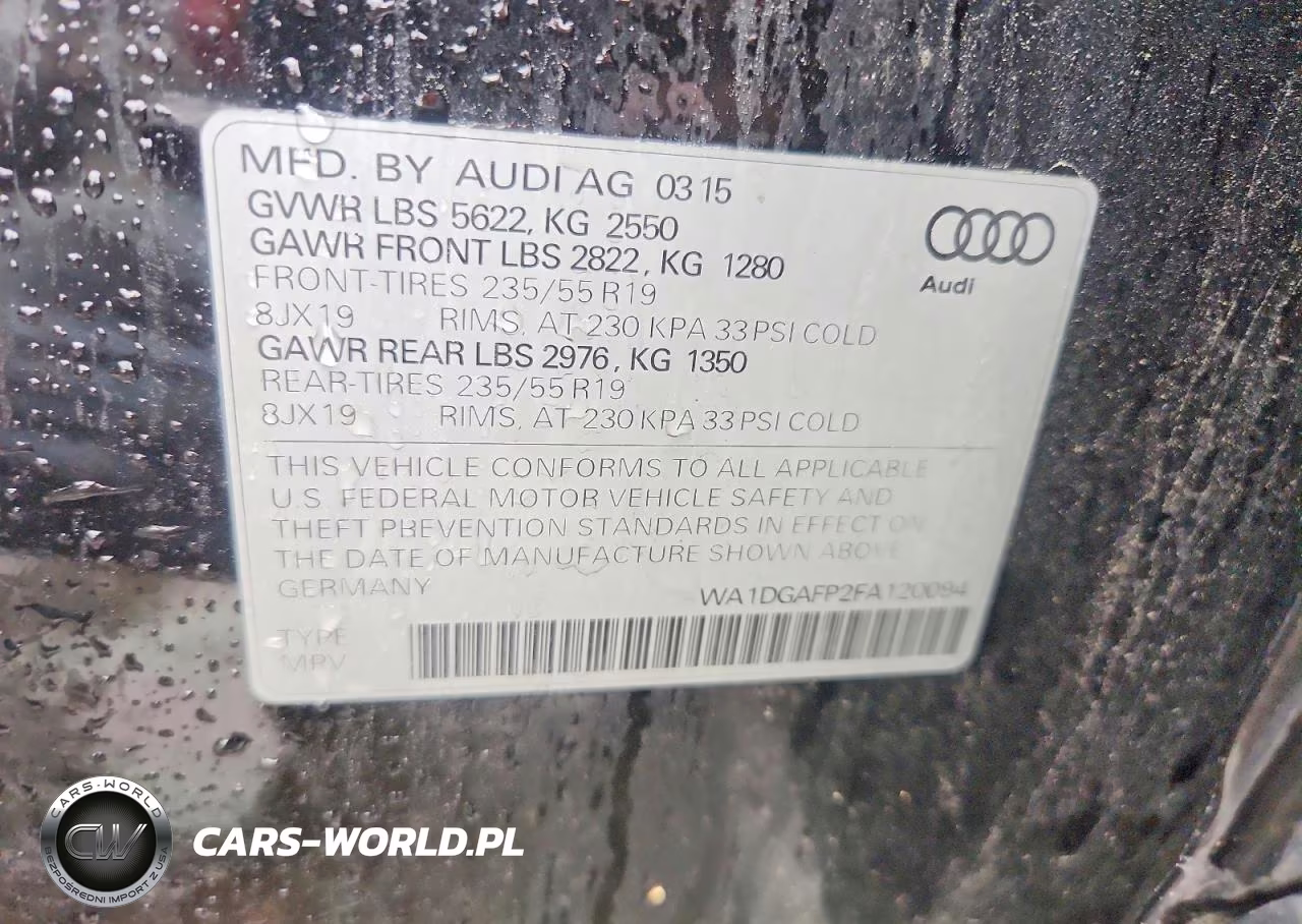 2015 Audi Q5 Premium Plus VIN:WA1DGAFP2FA120094 - 13