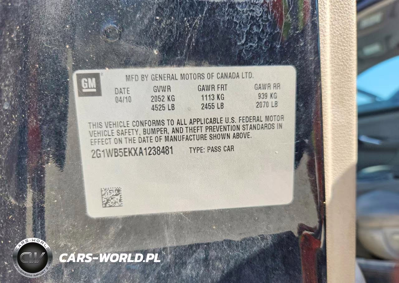 2010 Chevrolet Impala Lt VIN:2G1WB5EKXA1238481 - 13