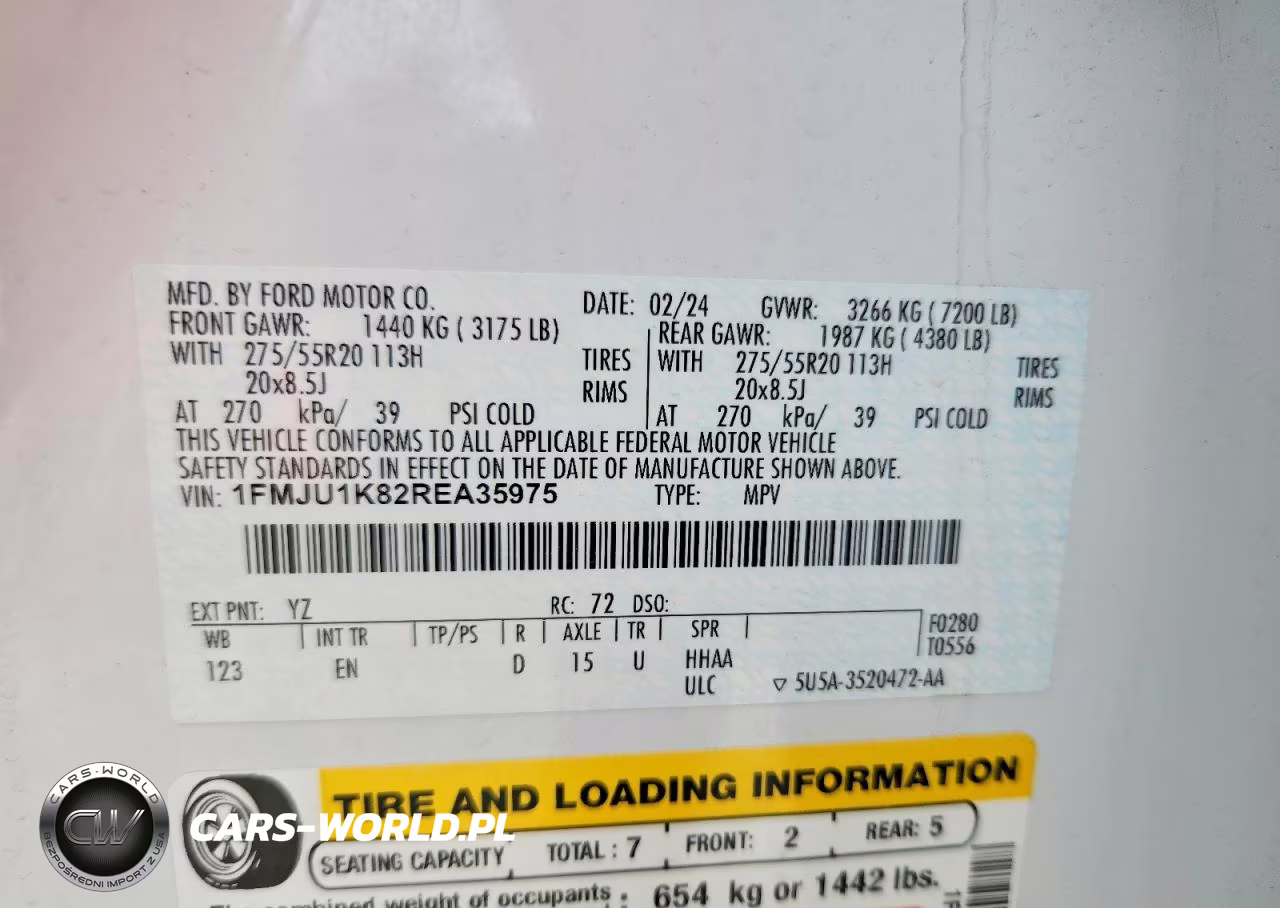 2024 Ford Expedition Limited VIN:1FMJU1K82REA35975 - 13