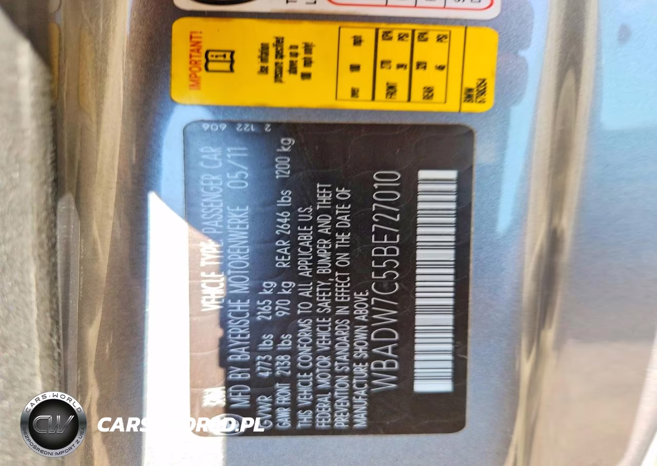 2011 BMW 328 I Sulev VIN:WBADW7C55BE727010 - 12