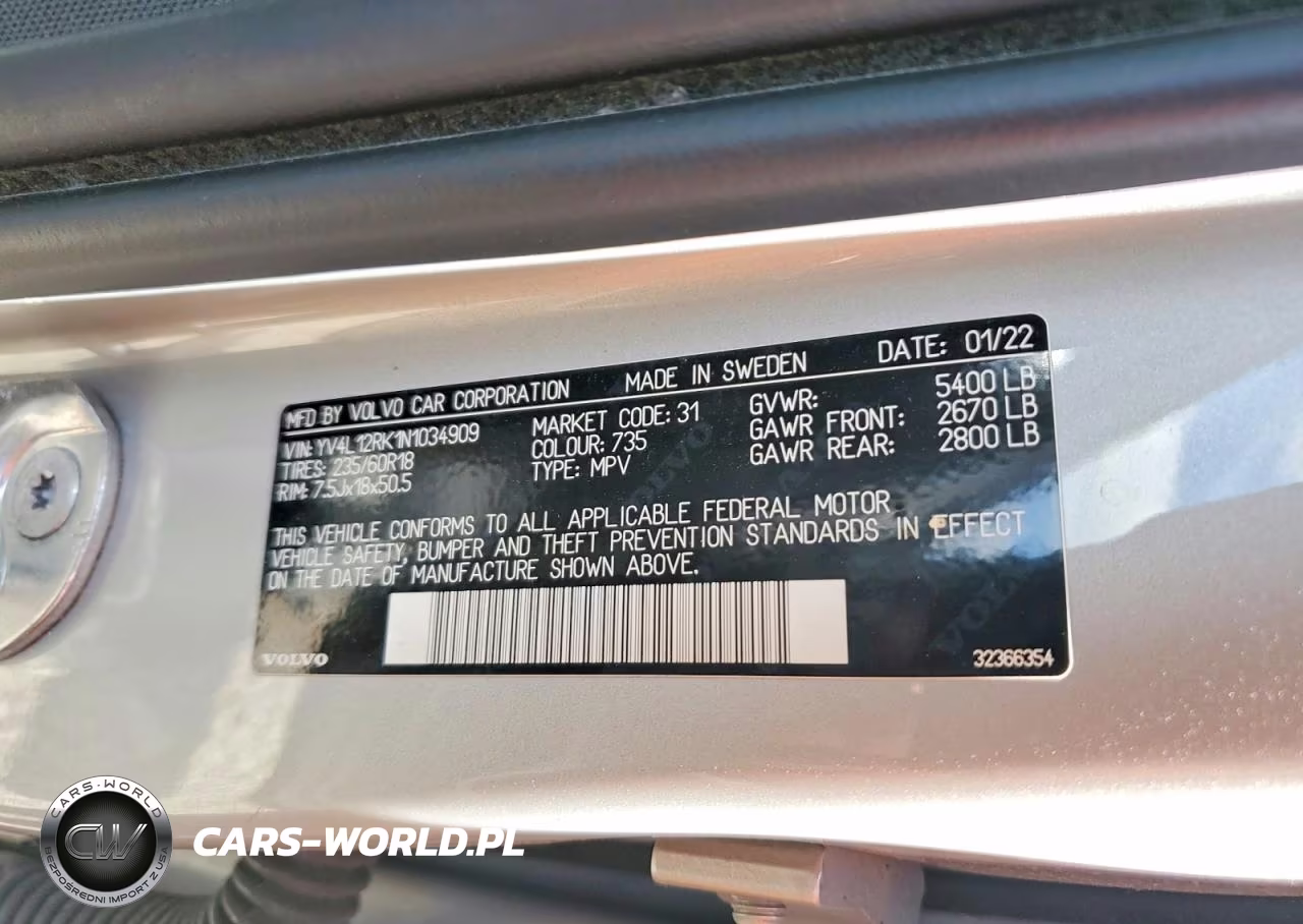 2022 Volvo Xc60 B5 Momentum VIN:YV4L12RK1N1034909 - 14
