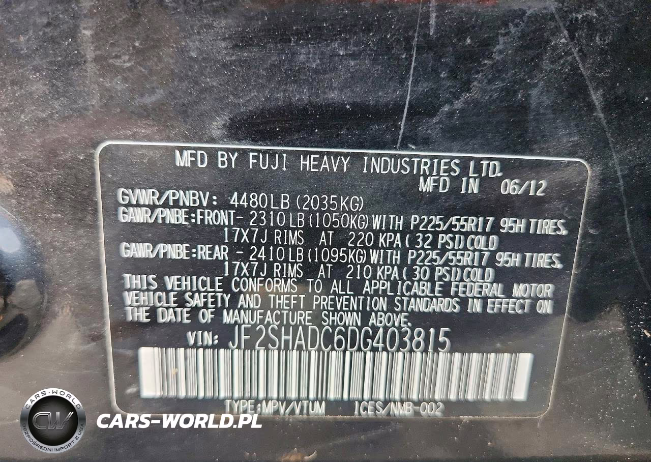 2013 Subaru Forester 2.5X Premium VIN:JF2SHADC6DG403815 - 14
