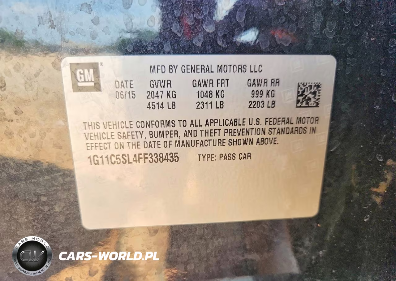 2015 Chevrolet Malibu 1Lt VIN:1G11C5SL4FF338435 - 13