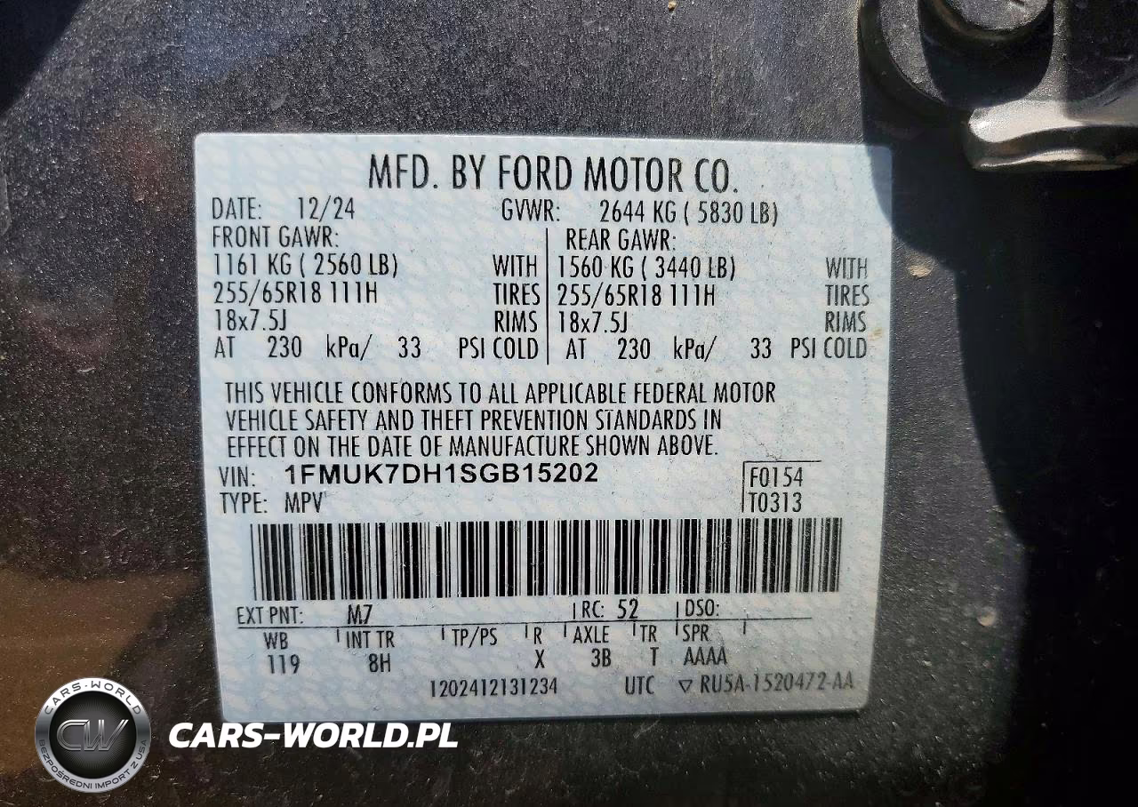 2025 Ford Explorer Active VIN:1FMUK7DH1SGB15202 - 13