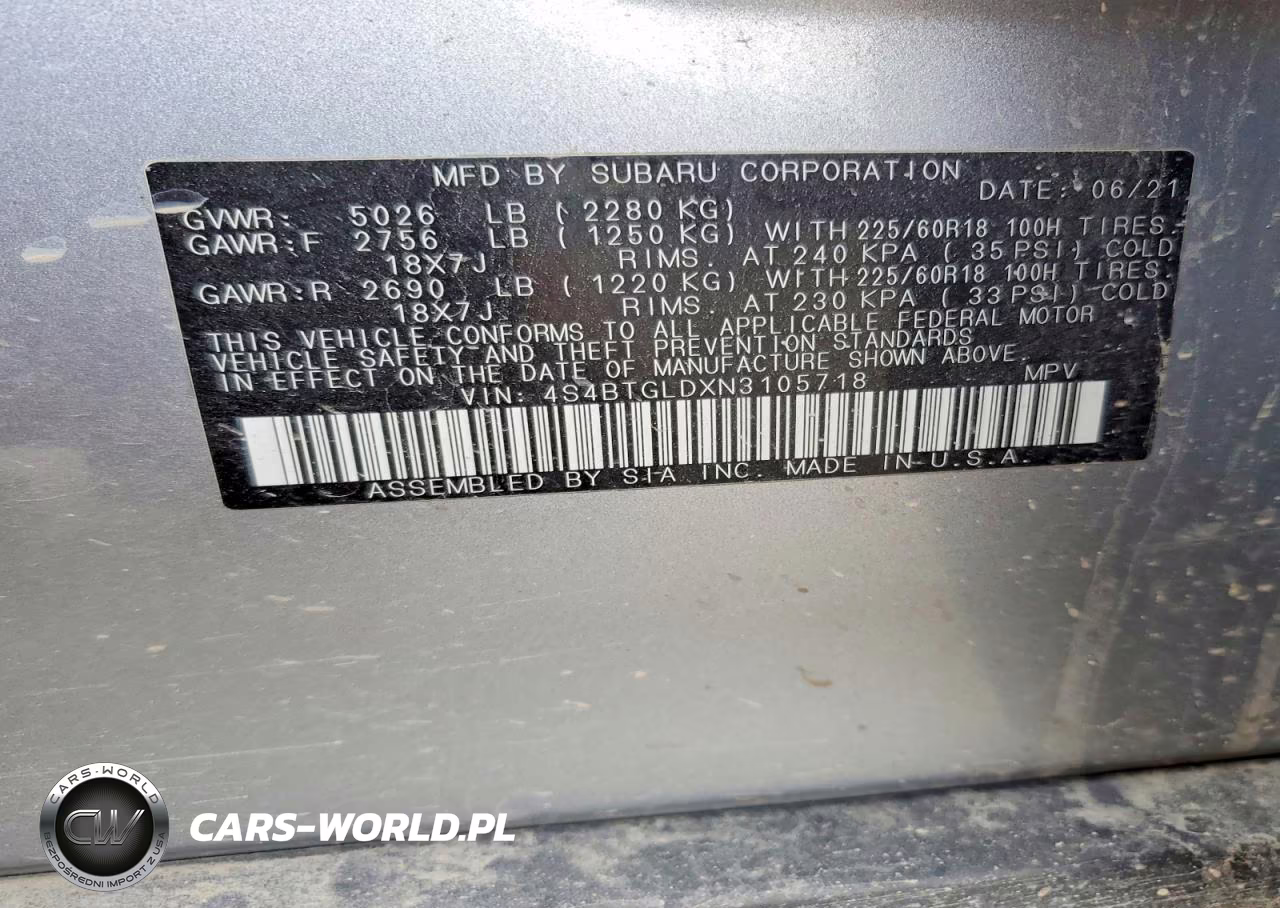 2022 Subaru Outback Onyx Edition Xt VIN:4S4BTGLDXN3105718 - 13