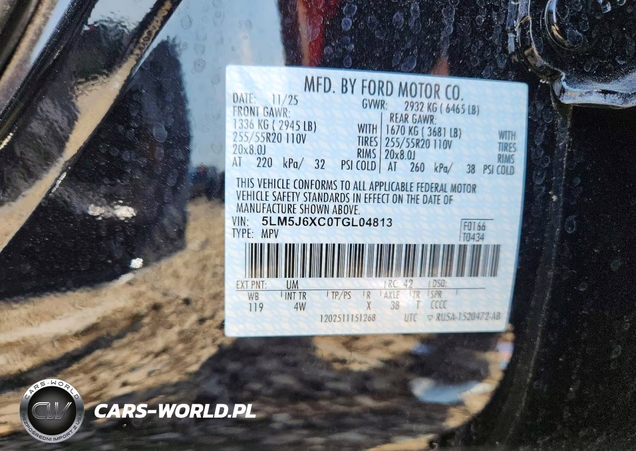 2026 Lincoln Aviator VIN:5LM5J6XC0TGL04813 - 13
