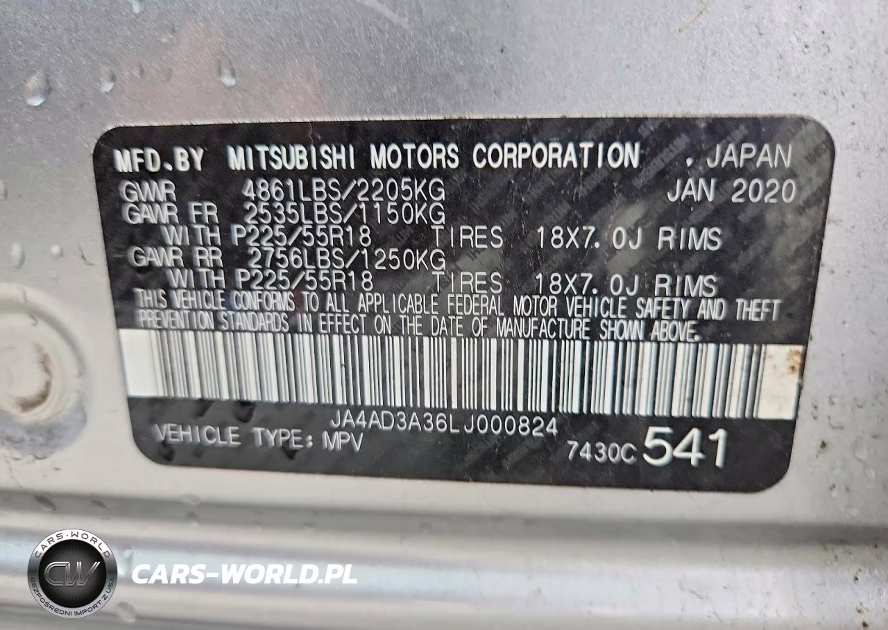 2020 Mitsubishi Outlander Se VIN:JA4AD3A36LJ000824 - 14