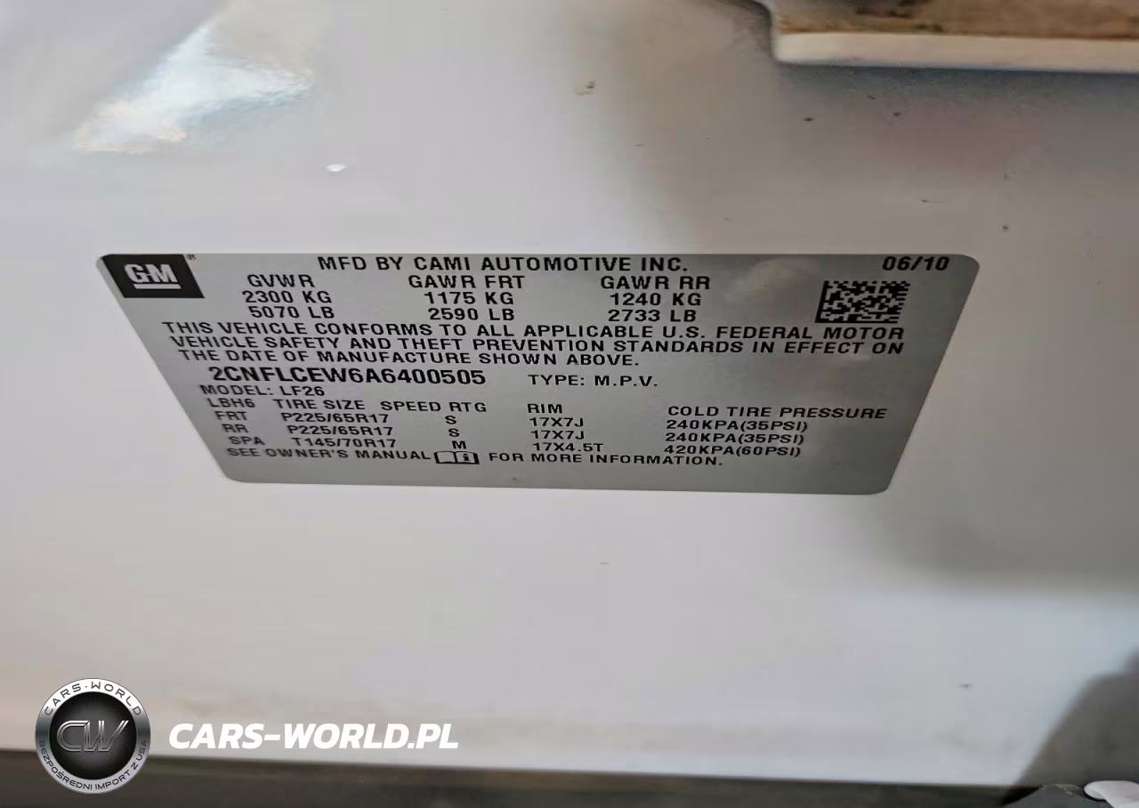 2010 Chevrolet Equinox Ls VIN:2CNFLCEW6A6400505 - 13