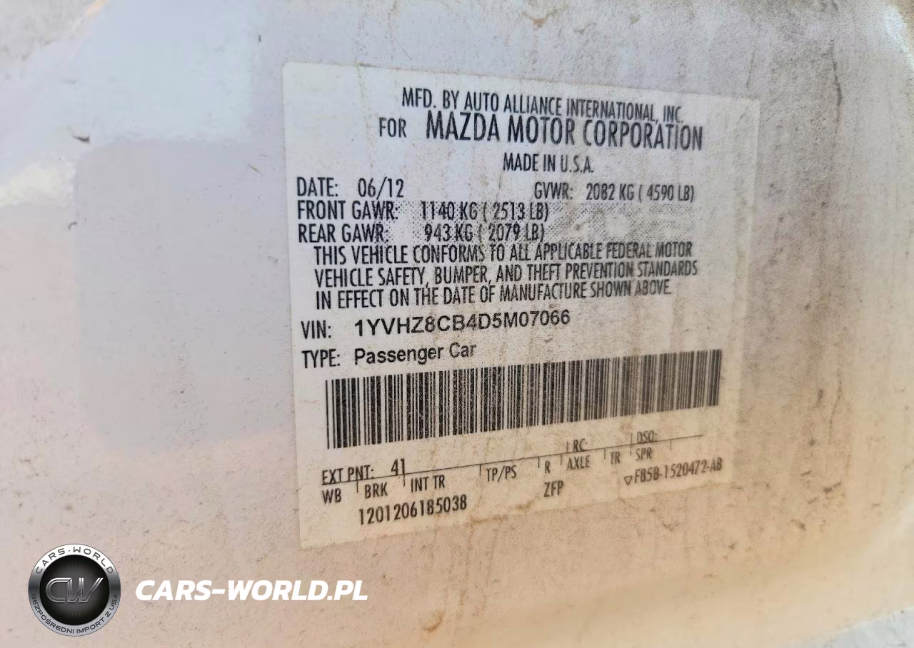 2013 Mazda 6 Grand Touring VIN:1YVHZ8CB4D5M07066 - 12