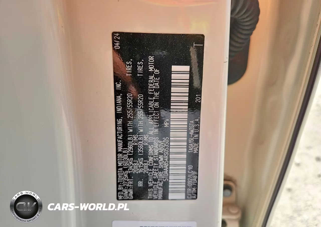 2024 Toyota Grand Highlander Limited VIN:5TDAAAB54RS053505 - 13
