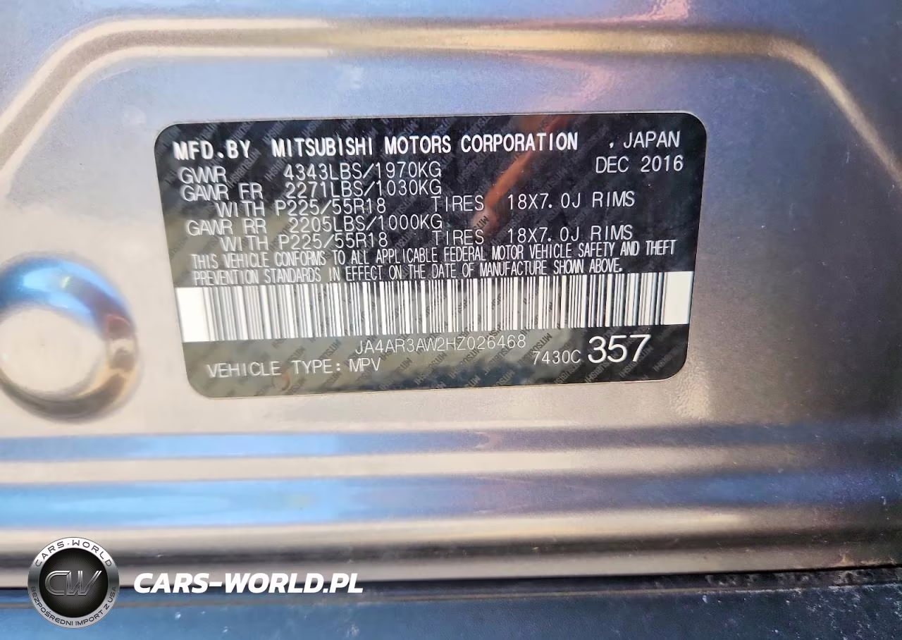 2017 Mitsubishi Outlander Sport Es VIN:JA4AR3AW2HZ026468 - 13