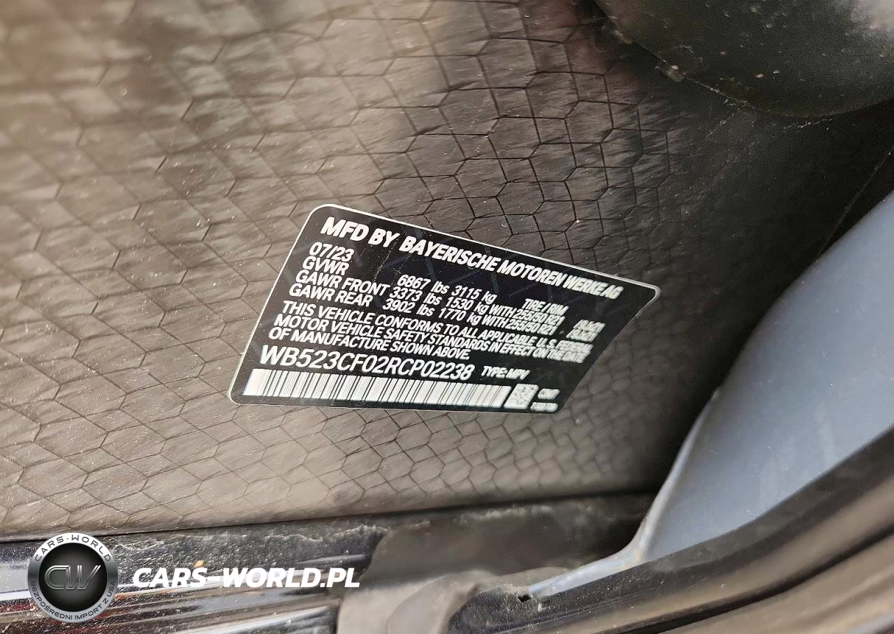 2024 BMW Ix xDrive50 VIN:WB523CF02RCP02238 - 13