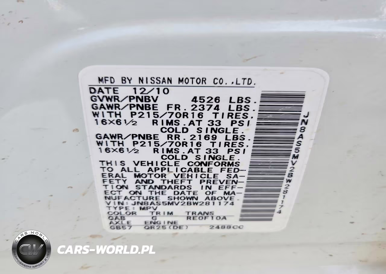 2011 Nissan Rogue S VIN:JN8AS5MV2BW281174 - 13