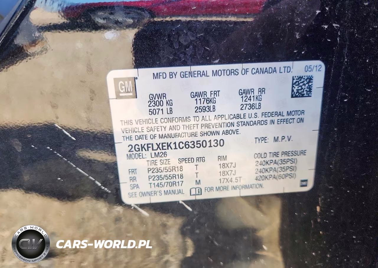 2012 GMC Terrain Slt VIN:2GKFLXEK1C6350130 - 12
