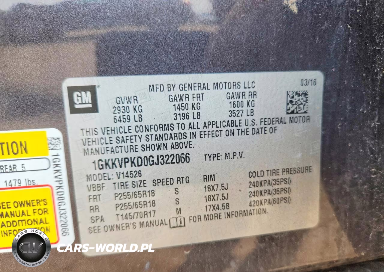 2016 GMC Acadia Sle VIN:1GKKVPKD0GJ322066 - 13