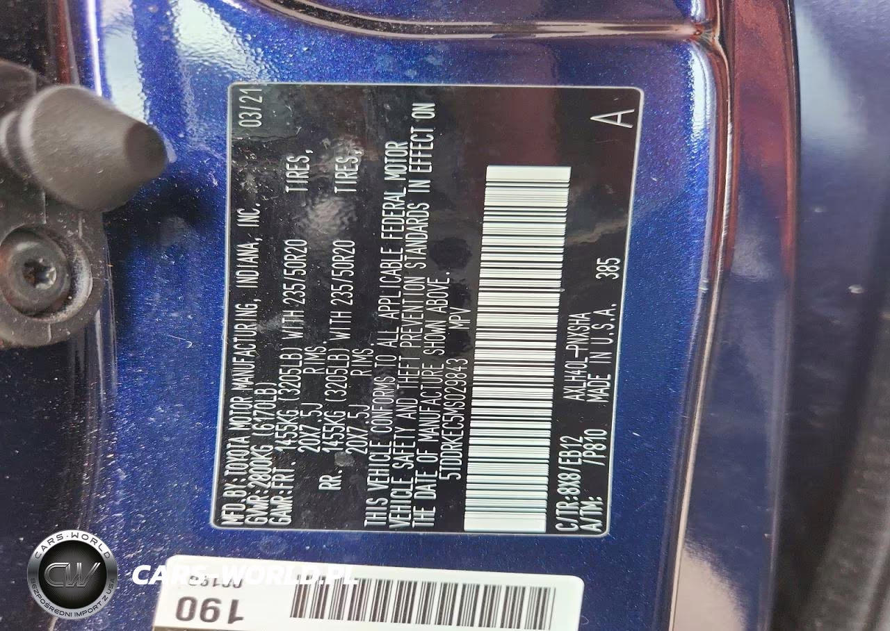 2021 Toyota Sienna Xse VIN:5TDDRKEC5MS029843 - 12
