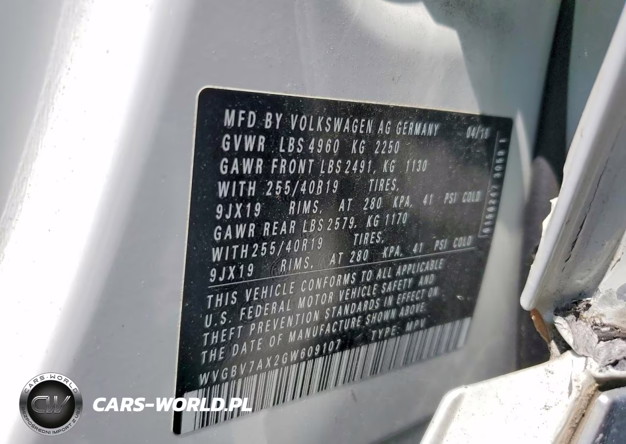 2016 Volkswagen Tiguan VIN:WVGBV7AX2GW609107 - 13