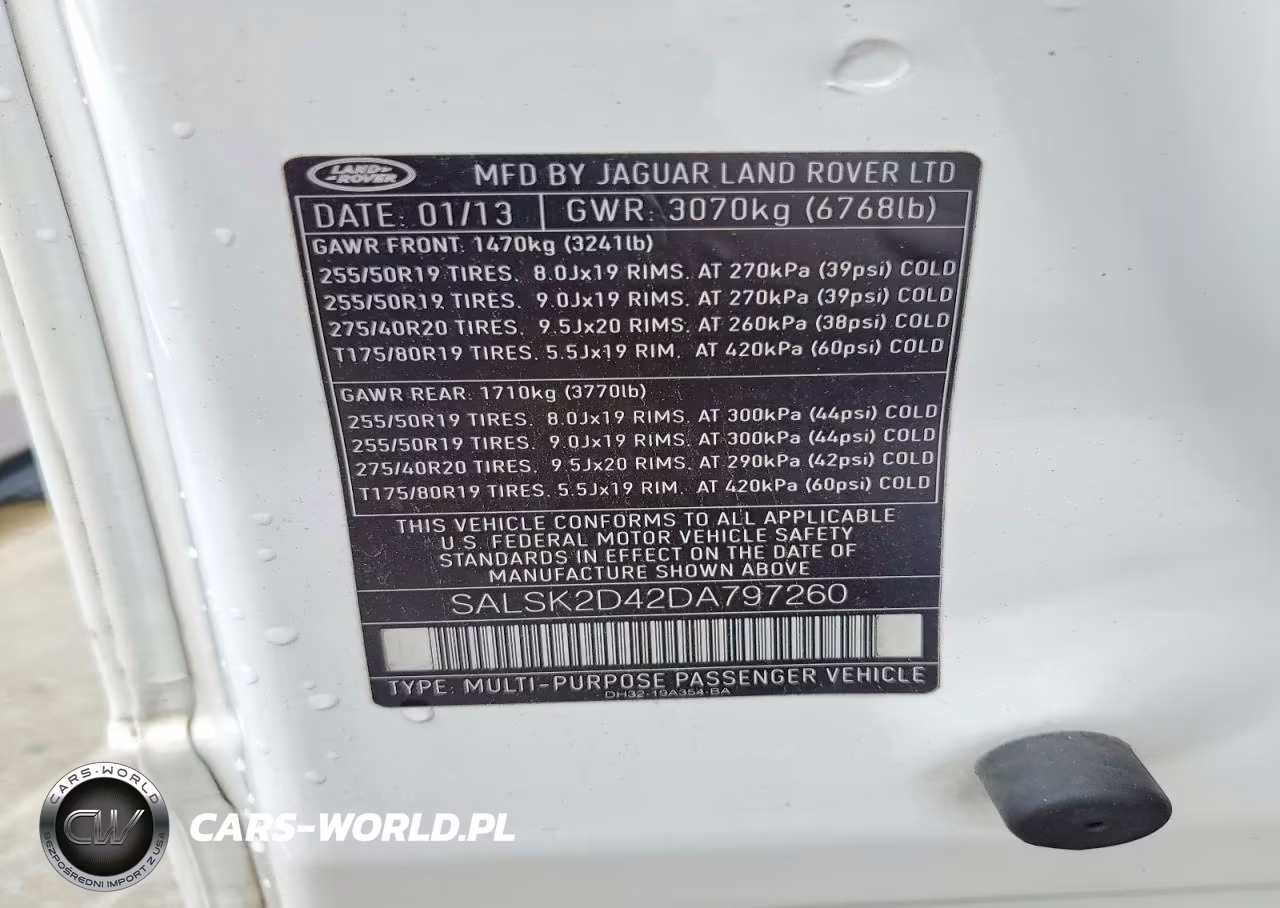2013 Land Rover Range Rover Sport Hse Luxury VIN:SALSK2D42DA797260 - 13