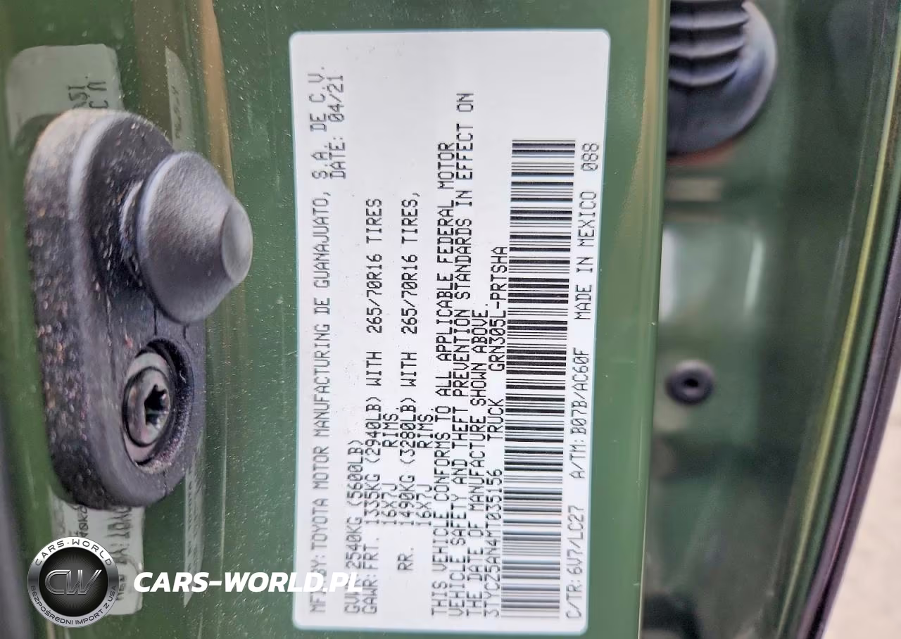 2021 Toyota Tacoma Trd Off-Road VIN:3TYCZ5AN4MT035156 - 12