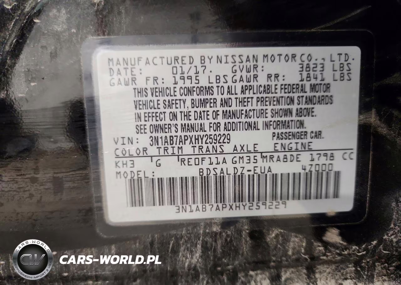 2017 Nissan Sentra Sv VIN:3N1AB7APXHY259229 - 12