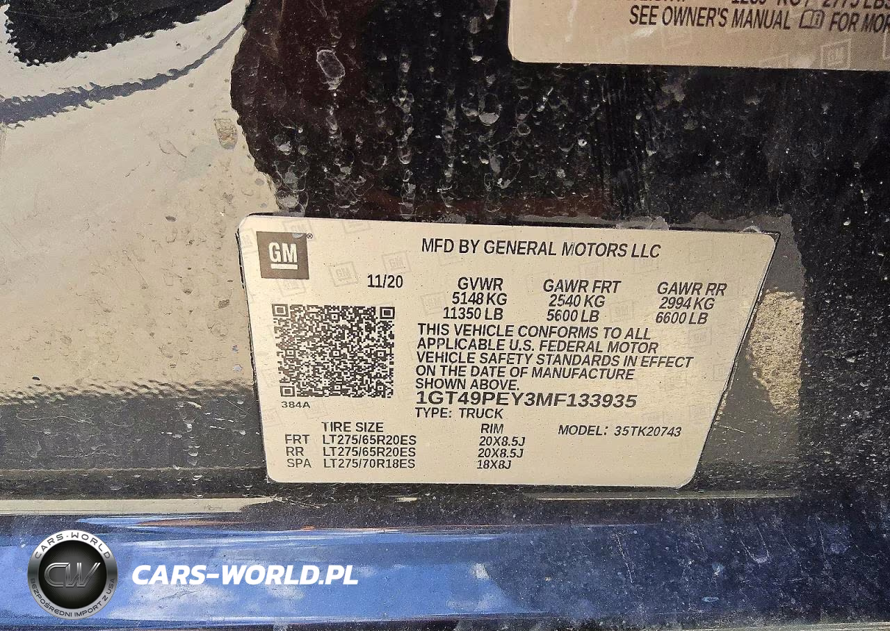2021 GMC Sierra K2500 At4 VIN:1GT49PEY3MF133935 - 12