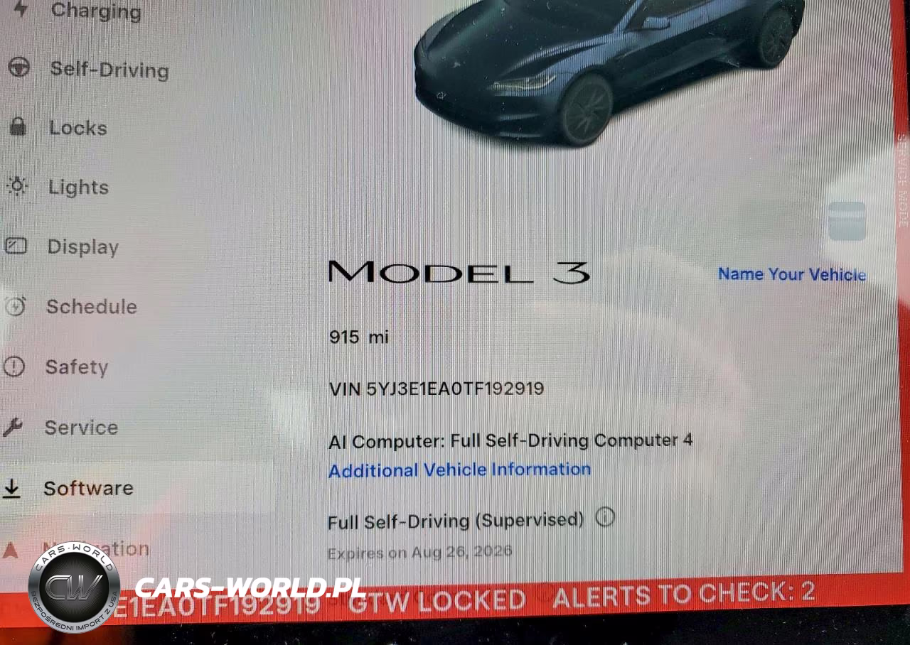 2026 Tesla Model 3 VIN:5YJ3E1EA0TF192919 - 9