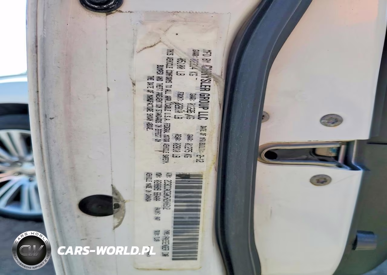 2012 Chrysler 300 Limited VIN:2C3CCACG0CH200612 - 12