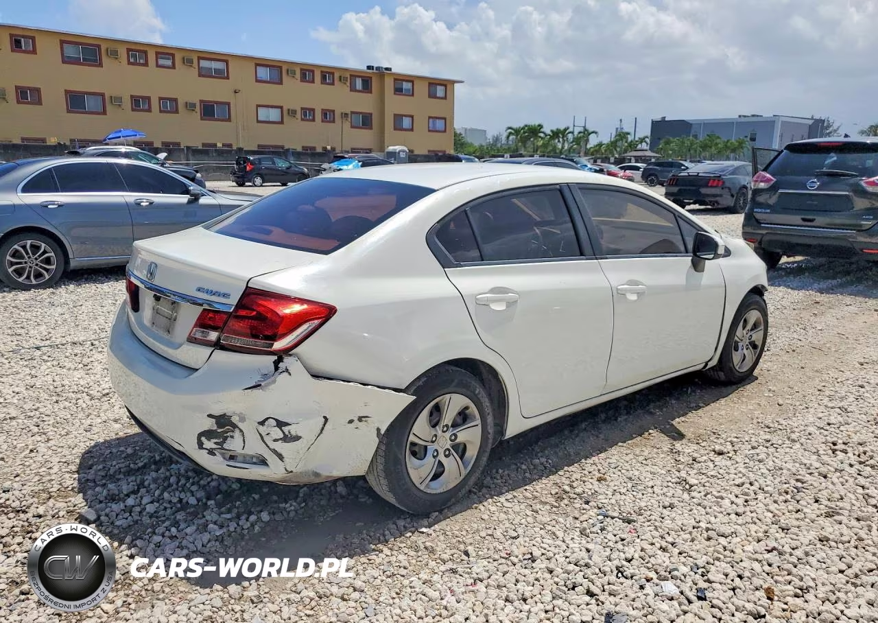 2014 Honda Civic Lx VIN:2HGFB2F57EH525967 - 3